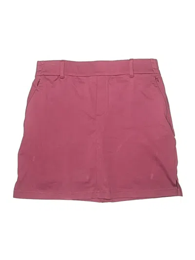 Pre-owned Lands' End Skort In Burgundy