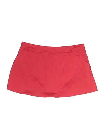 Pre-owned Lands' End Skort In Red
