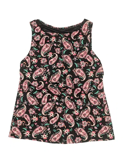 Pre-owned Lands' End Sleeveless Blouse In Black