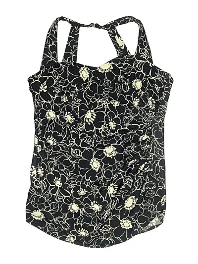 Pre-owned Lands' End Sleeveless Blouse In Black