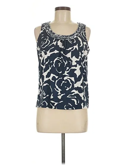 Pre-owned Lands' End Sleeveless Blouse In Blue