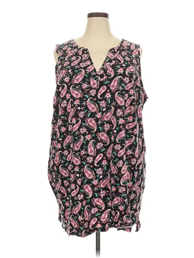 Pre-owned Lands' End Sleeveless Blouse In Pink