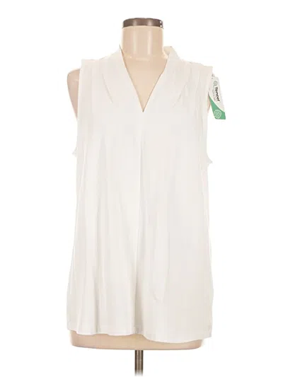 Lands' End Sleeveless Blouse In White
