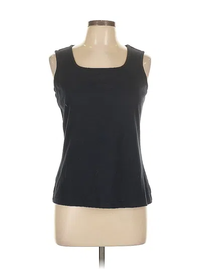 Pre-owned Lands' End Sleeveless T-shirt In Black