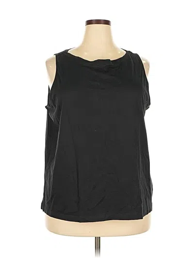 Pre-owned Lands' End Sleeveless T-shirt In Black