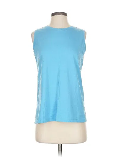 Pre-owned Lands' End Sleeveless T-shirt In Blue