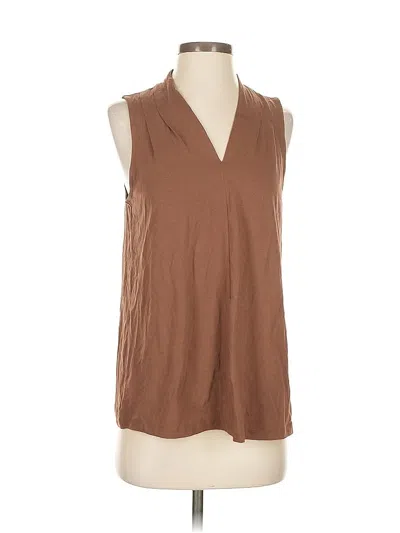 Pre-owned Lands' End Sleeveless T-shirt In Brown