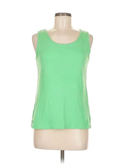 Pre-owned Lands' End Sleeveless T-shirt In Green