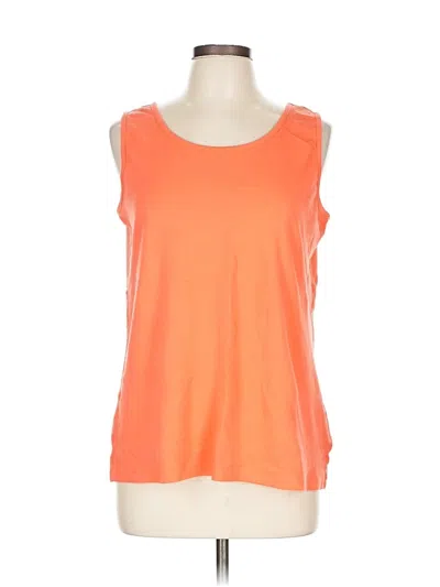 Pre-owned Lands' End Sleeveless T-shirt In Orange