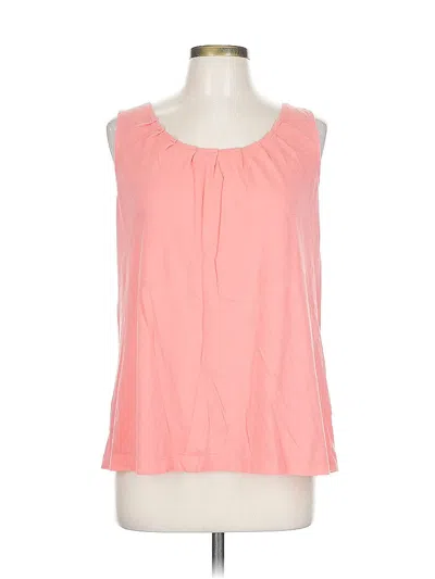 Pre-owned Lands' End Sleeveless T-shirt In Pink