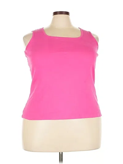 Pre-owned Lands' End Sleeveless T-shirt In Pink