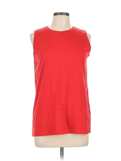Pre-owned Lands' End Sleeveless T-shirt In Red