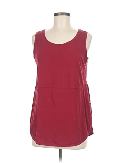 Pre-owned Lands' End Sleeveless T-shirt In Red