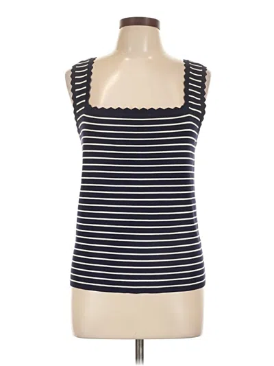 Pre-owned Lands' End Sleeveless Top Black Sweetheart Neckline Tops