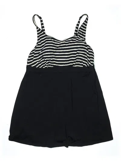 Pre-owned Lands' End Sleeveless Top Black Tops