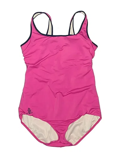 Pre-owned Lands' End Sleeveless Top Pink Halter Neckline Tops