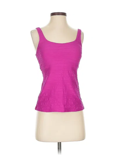 Pre-owned Lands' End Sleeveless Top Pink Sweetheart Neckline Tops