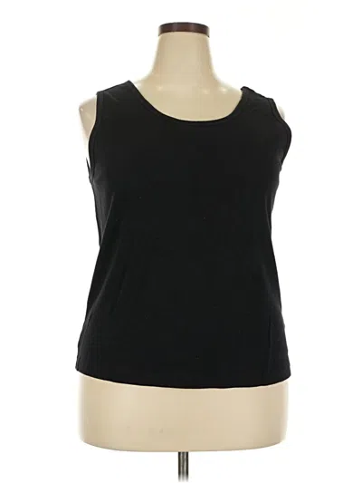 Pre-owned Lands' End Sleeveless T-shirt In Black