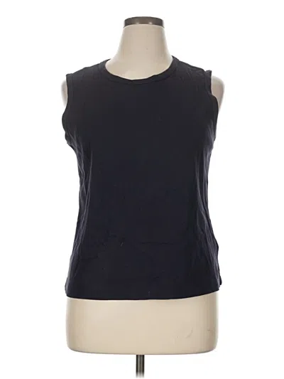 Pre-owned Lands' End Sleeveless T-shirt In Black