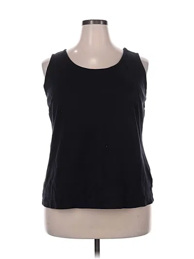 Pre-owned Lands' End Sleeveless T-shirt In Black