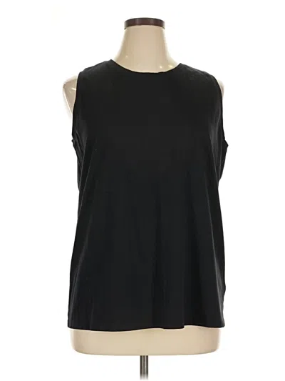 Pre-owned Lands' End Sleeveless T-shirt In Black