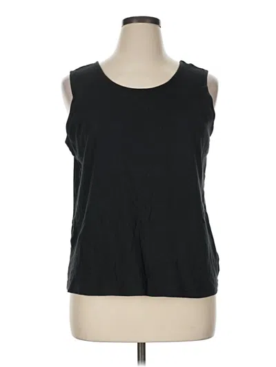Pre-owned Lands' End Sleeveless T-shirt In Black