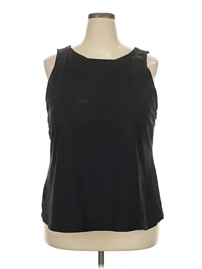 Pre-owned Lands' End Sleeveless T-shirt In Black