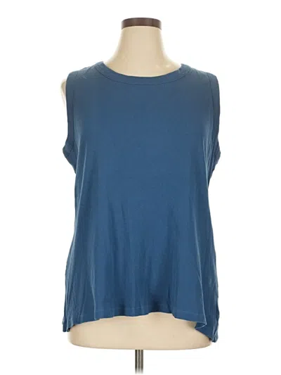 Pre-owned Lands' End Sleeveless T-shirt In Blue