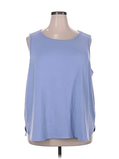 Pre-owned Lands' End Sleeveless T-shirt In Blue
