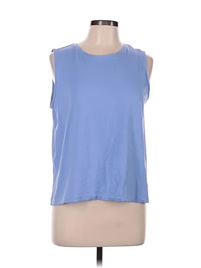 Pre-owned Lands' End Sleeveless T-shirt In Blue