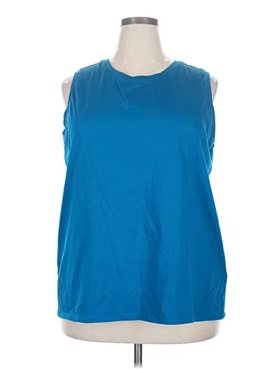 Pre-owned Lands' End Sleeveless T-shirt In Blue