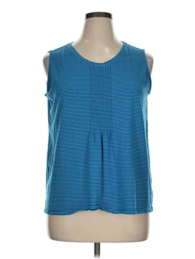 Pre-owned Lands' End Sleeveless T-shirt In Blue
