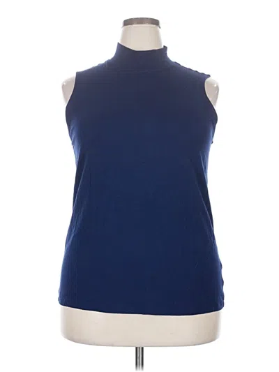Pre-owned Lands' End Sleeveless T-shirt In Blue