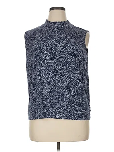 Pre-owned Lands' End Sleeveless T-shirt In Blue