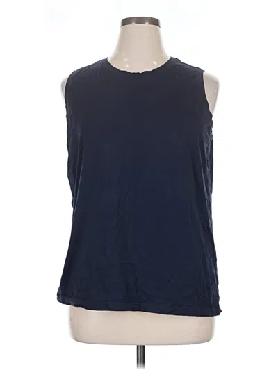 Pre-owned Lands' End Sleeveless T-shirt In Blue