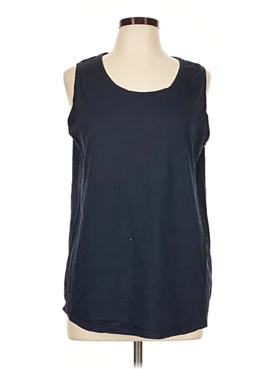 Pre-owned Lands' End Sleeveless T-shirt In Blue