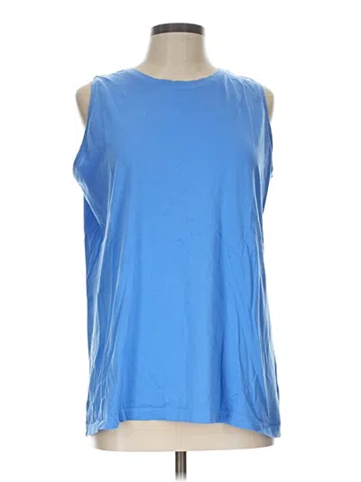 Pre-owned Lands' End Sleeveless T-shirt In Blue