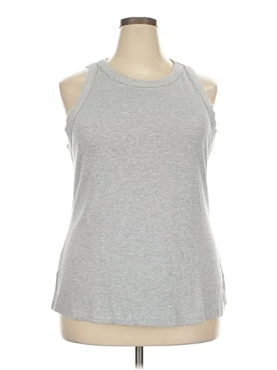 Pre-owned Lands' End Sleeveless T-shirt In Gray