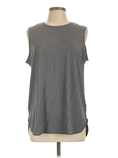 Pre-owned Lands' End Sleeveless T-shirt In Gray