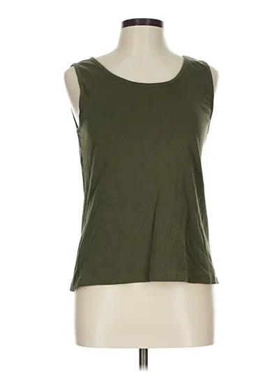 Pre-owned Lands' End Sleeveless T-shirt In Green