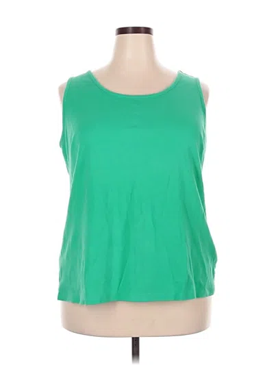 Pre-owned Lands' End Sleeveless T-shirt In Green