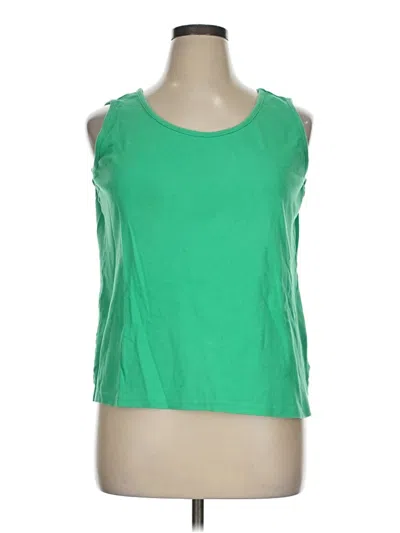 Pre-owned Lands' End Sleeveless T-shirt In Green