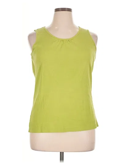 Pre-owned Lands' End Sleeveless T-shirt In Green