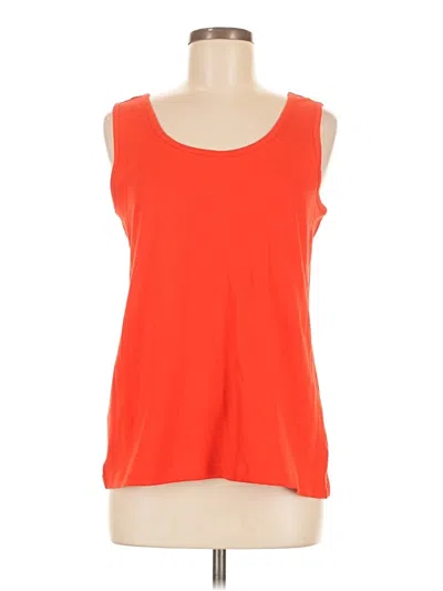 Pre-owned Lands' End Sleeveless T-shirt In Orange