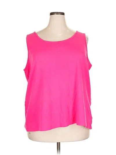 Pre-owned Lands' End Sleeveless T-shirt In Pink