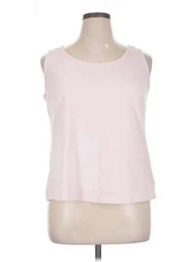 Pre-owned Lands' End Sleeveless T-shirt In Pink