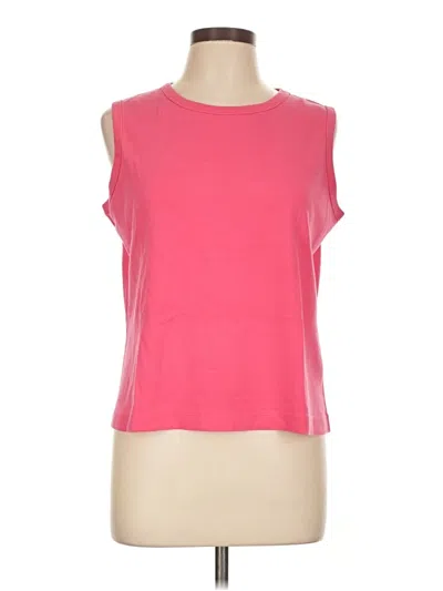 Pre-owned Lands' End Sleeveless T-shirt In Pink