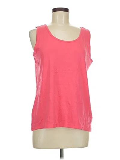 Pre-owned Lands' End Sleeveless T-shirt In Pink