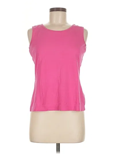 Pre-owned Lands' End Sleeveless T-shirt In Pink