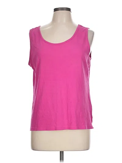 Pre-owned Lands' End Sleeveless T-shirt In Pink